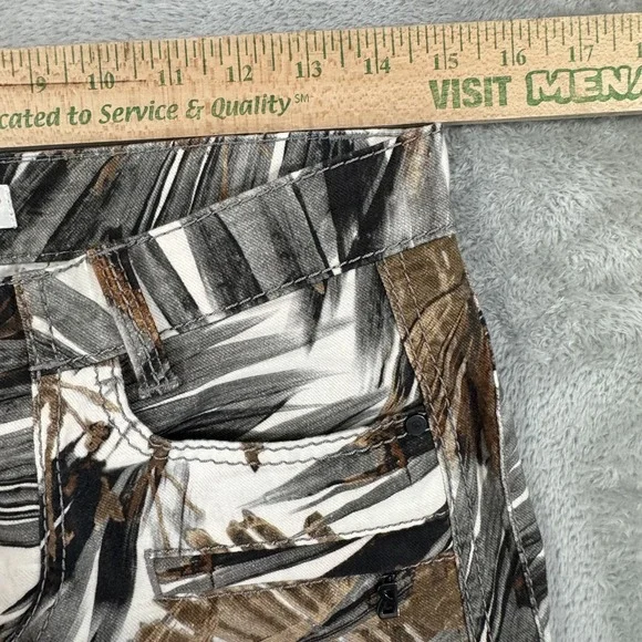 Sonia Bogner Pants Womens 30x29 Ankle Zip Pockets Palm Leaf Print AOP Turkey - Picture 14 of 16